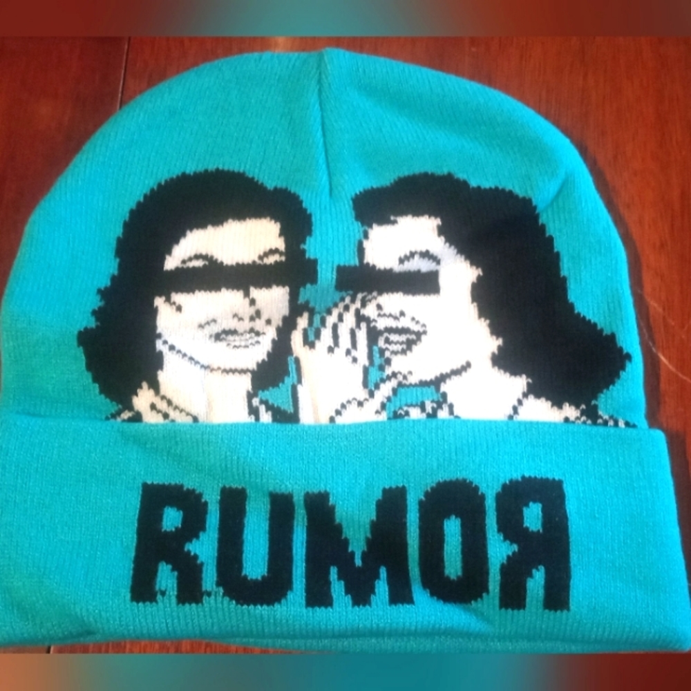Winter hat, teal, one size fits all, unisex style.